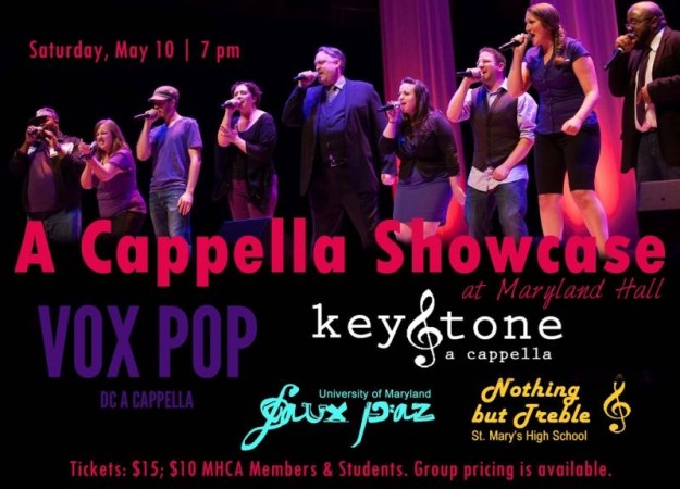 May 10 Maryland Hall for Creative Arts
